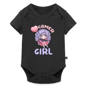 62881666604623771 avant - Body à manches courtes Premium Bébé - noir - Devant