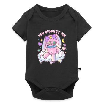 You Disgust Me Chibi Kawaii Anime Girl T-Shirt - Baby Premium short-sleeve bodysuit - black - Front