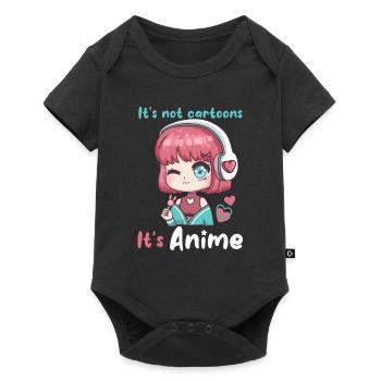 55541669380624458 avant - Body à manches courtes Premium Bébé - noir - Devant