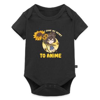 78371666607493473 avant - Body à manches courtes Premium Bébé - noir - Devant