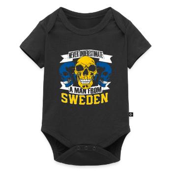NeverUnderestimate Sweden - Baby Premium short-sleeve bodysuit - black - Front