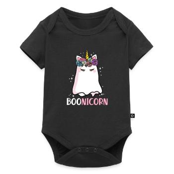 Halloween Boonicorn Unicorn Ghost Girls Gift - Baby Premium short-sleeve bodysuit - black - Front