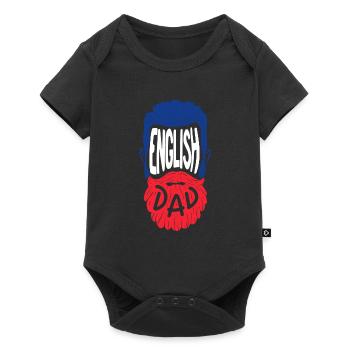 Papa anglais - Body à manches courtes Premium Bébé - noir - Devant