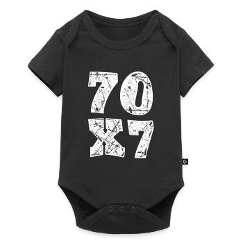 Forgiveness 70 times 7 times Revelation Bible - Baby Premium short-sleeve bodysuit - black - Front