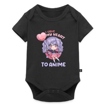 81081666604698766 avant - Body à manches courtes Premium Bébé - noir - Devant