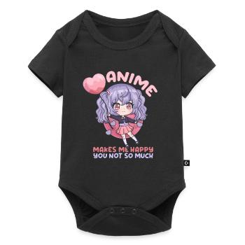 front 93771666604502626 - Baby Premium Kurzarmbody - Schwarz - Vorne
