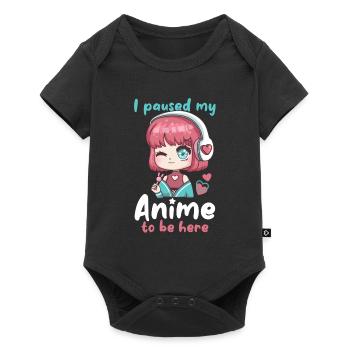19421669380557989 avant - Body à manches courtes Premium Bébé - noir - Devant