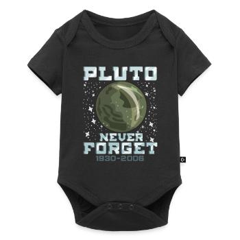 Pluton n’oublie jamais Funny Space Planet Gift - Body à manches courtes Premium Bébé - noir - Devant