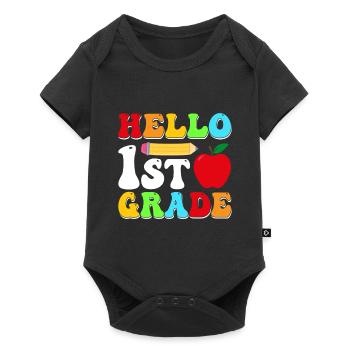 Hello 1st Grade Back To School First Day - Baby Premium short-sleeve bodysuit - black - Front