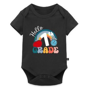 Hello 1st Grade Back To School First Day - Baby Premium short-sleeve bodysuit - black - Front