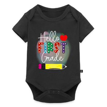 Hello 1st Grade Back To School First Day - Baby Premium short-sleeve bodysuit - black - Front
