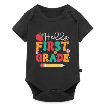 Hello 1st Grade Back To School First Day - Baby Premium short-sleeve bodysuit - black - Front