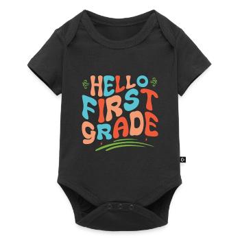 Hello 1st Grade Back To School First Day - Baby Premium short-sleeve bodysuit - black - Front