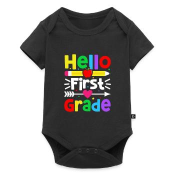 Hello 1st Grade Back To School First Day - Baby Premium short-sleeve bodysuit - black - Front