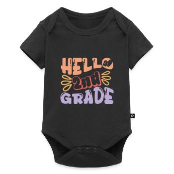 Zweite Klasse Rainbow Girls Jungen Lehrerteam 2. - Baby Premium Kurzarmbody - Schwarz - Vorne