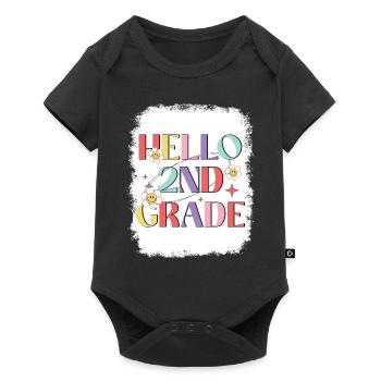 Zweite Klasse Rainbow Girls Jungen Lehrerteam 2. - Baby Premium Kurzarmbody - Schwarz - Vorne