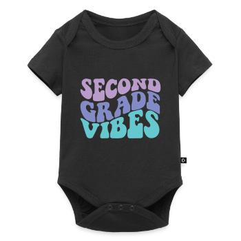 Zweite Klasse Rainbow Girls Jungen Lehrerteam 2. - Baby Premium Kurzarmbody - Schwarz - Vorne