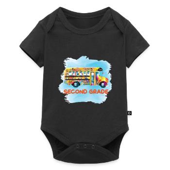 Zweite Klasse Rainbow Girls Jungen Lehrerteam 2. - Baby Premium Kurzarmbody - Schwarz - Vorne