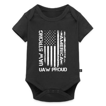 UAW fort UAW Proud Union Pride UAW Laborer - Body à manches courtes Premium Bébé - noir - Devant