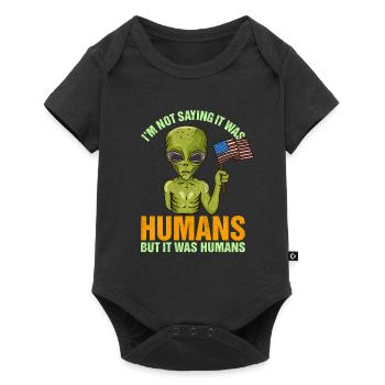 Drôle de citation extraterrestre Cadeau de costume d’Halloween martien - Body à manches courtes Premium Bébé - noir - Devant