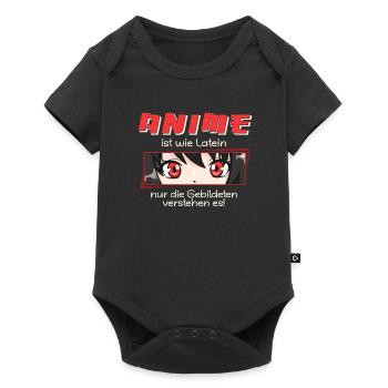 front 37101645460689350 - Baby Premium Kurzarmbody - Schwarz - Vorne