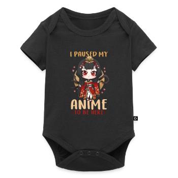 front 78661666603686619 - Baby Premium Kurzarmbody - Schwarz - Vorne