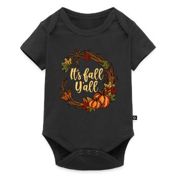 C’est l’automne Y’all Happy Pumpkin Deco Gift - Body à manches courtes Premium Bébé - noir - Devant