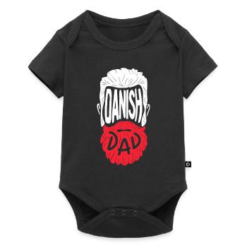 Papa danois - Body à manches courtes Premium Bébé - noir - Devant