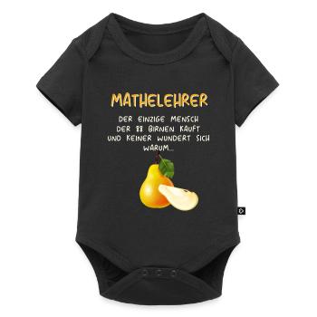 Mathematiker Mathematik Mathe Examen Lehramt - Baby Premium Kurzarmbody - Schwarz - Vorne