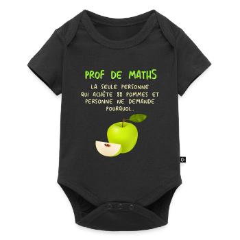 Mathematiker Mathematik Mathe Examen Lehramt - Baby Premium Kurzarmbody - Schwarz - Vorne