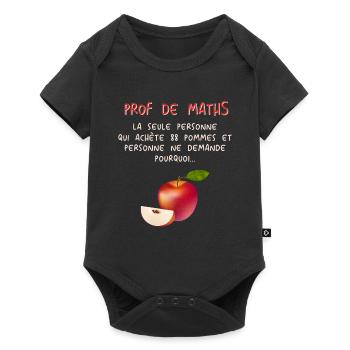 Mathematiker Mathematik Mathe Examen Lehramt - Baby Premium Kurzarmbody - Schwarz - Vorne