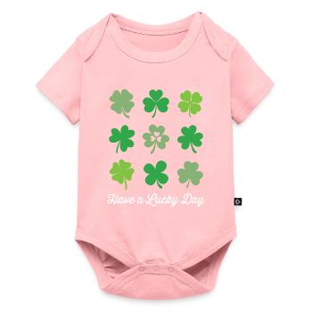 Passez un jour de chance - Body à manches courtes Premium Bébé - rose - Devant