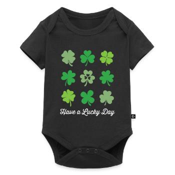 Passez un jour de chance - Body à manches courtes Premium Bébé - noir - Devant