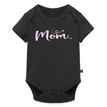 Muttertags-Mama - Geschenk zum Frauentag - Baby Premium Kurzarmbody - Schwarz - Vorne