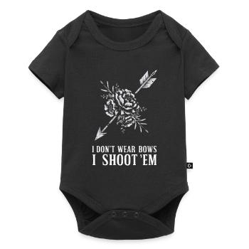 Je ne porte pas d’arcs, je leur tire dessus - Body à manches courtes Premium Bébé - noir - Devant