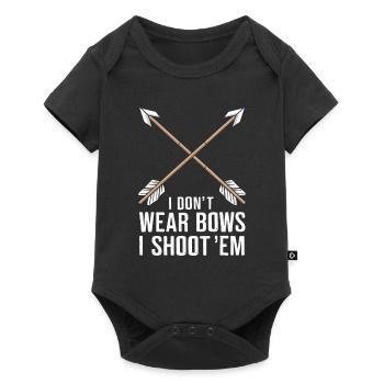 I Don't Wear Bows I Shoot Them Archer - Baby Premium short-sleeve bodysuit - black - Front
