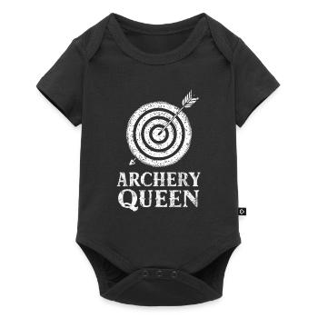 Archer Reine du tir à l’arc - Body à manches courtes Premium Bébé - noir - Devant