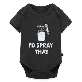 Fahrzeuglackierer I'd Spray That - Baby Premium Kurzarmbody - Schwarz - Vorne