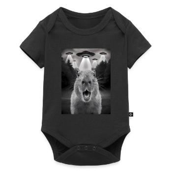 Capybara Selfie OVNI Extraterrestres Drôles D’animaux Photos - Body à manches courtes Premium Bébé - noir - Devant