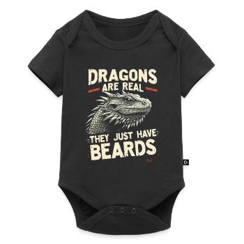 Bearded Dragon Bartagame - Baby Premium short-sleeve bodysuit - black - Front
