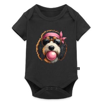 Bernedoodle Dog - Baby Premium short-sleeve bodysuit - black - Front