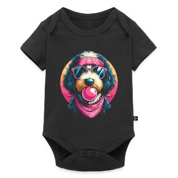 Bernedoodle Dog - Baby Premium short-sleeve bodysuit - black - Front