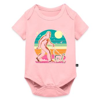 Bigfoot Cat - Baby Premium short-sleeve bodysuit - rose - Front