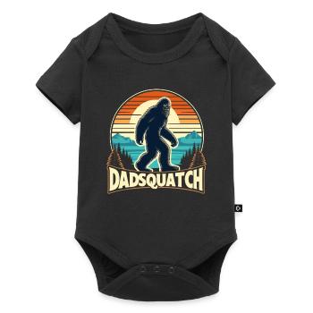 Bigfoot DADSQUATCH Dad Dad Dad Gift - Baby Premium short-sleeve bodysuit - black - Front