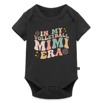 In My Volleyball Mimi Era Retro Game Day Groovy - Baby Premium short-sleeve bodysuit - black - Front
