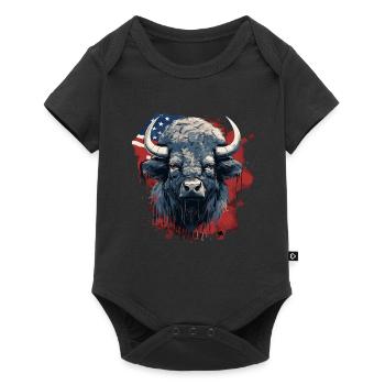 Bison - Body à manches courtes Premium Bébé - noir - Devant