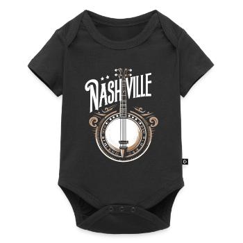 Banjo Guitar Bluegrass Music Nashville - Baby Premium short-sleeve bodysuit - black - Front