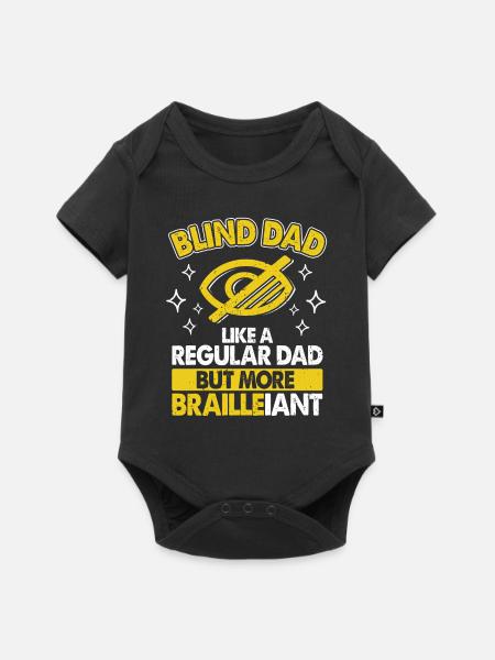 Blind Dad - Baby Premium Kurzarmbody - Schwarz