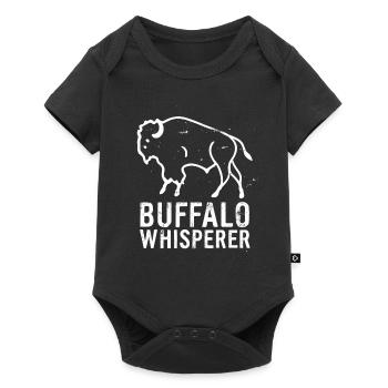 Buffalo Whisperer - Baby Premium Kurzarmbody - Schwarz - Vorne