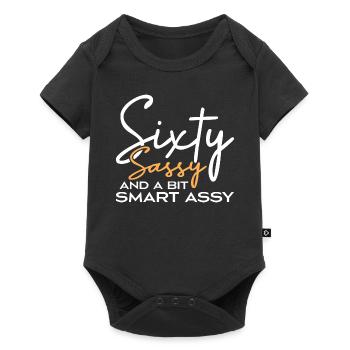 Freche Und Ein bisschen Schlaue Assy Spaß zum 60. Geburtstag - Baby Premium Kurzarmbody - Schwarz - Vorne